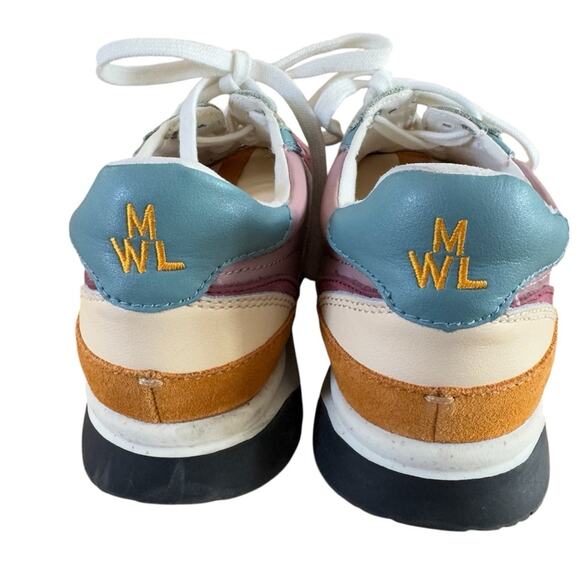 Madewell Kickoff Trainer Sneakers in Colorblock Leather & Suede Women’s Size 5.5 - Picture 8 of 10